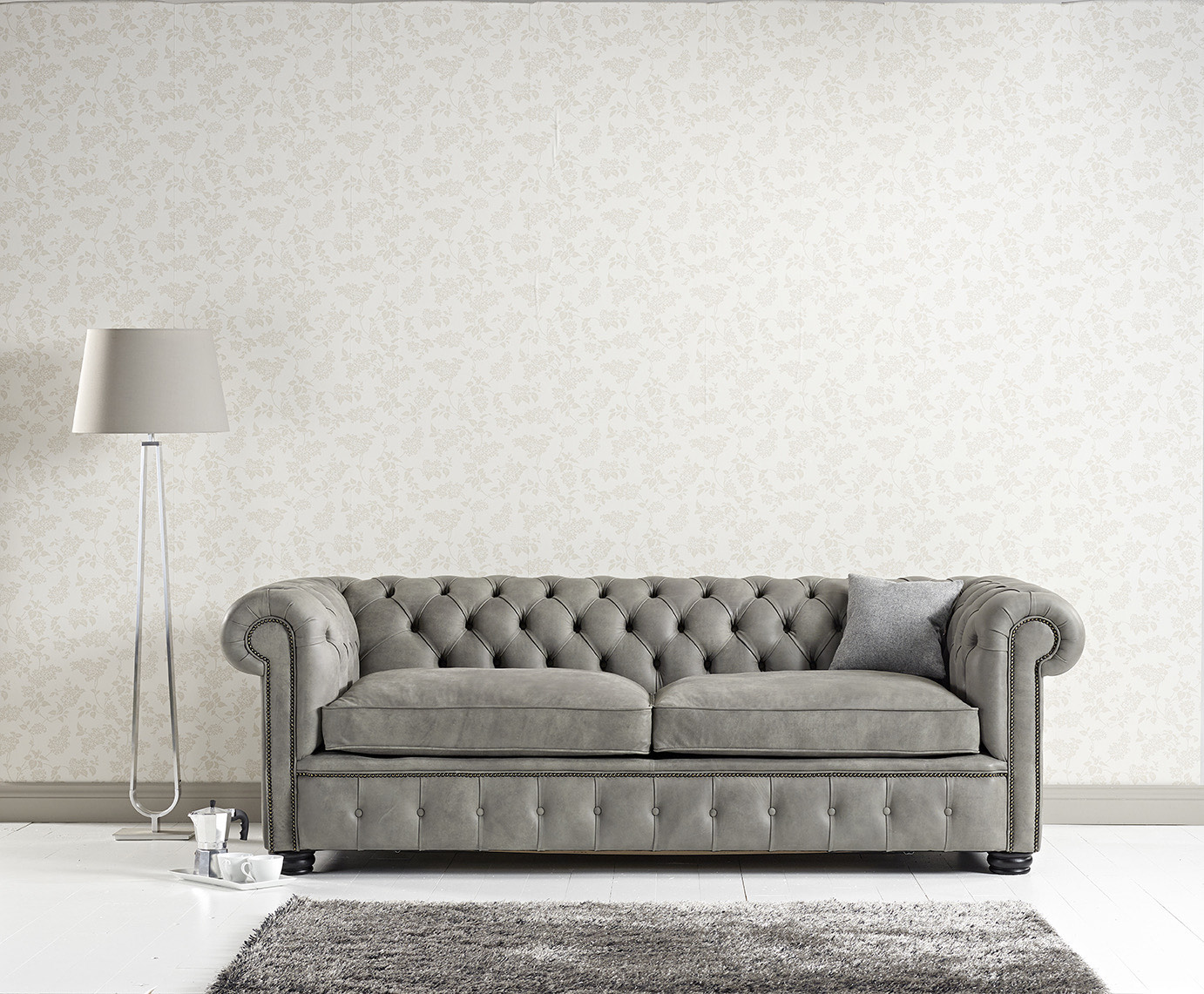 Grey Velvet Sofa